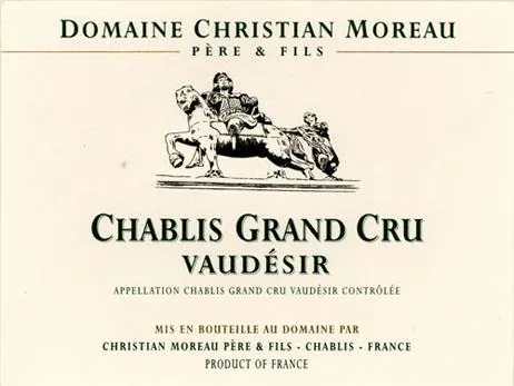 Chablis Vaudesir Grand Cru Bottle
