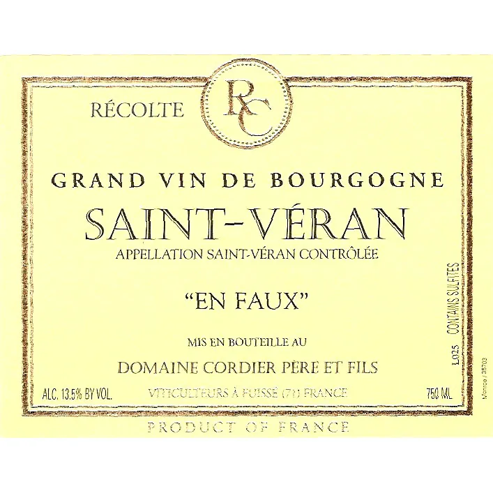 Saint Veran En Faux Bottle