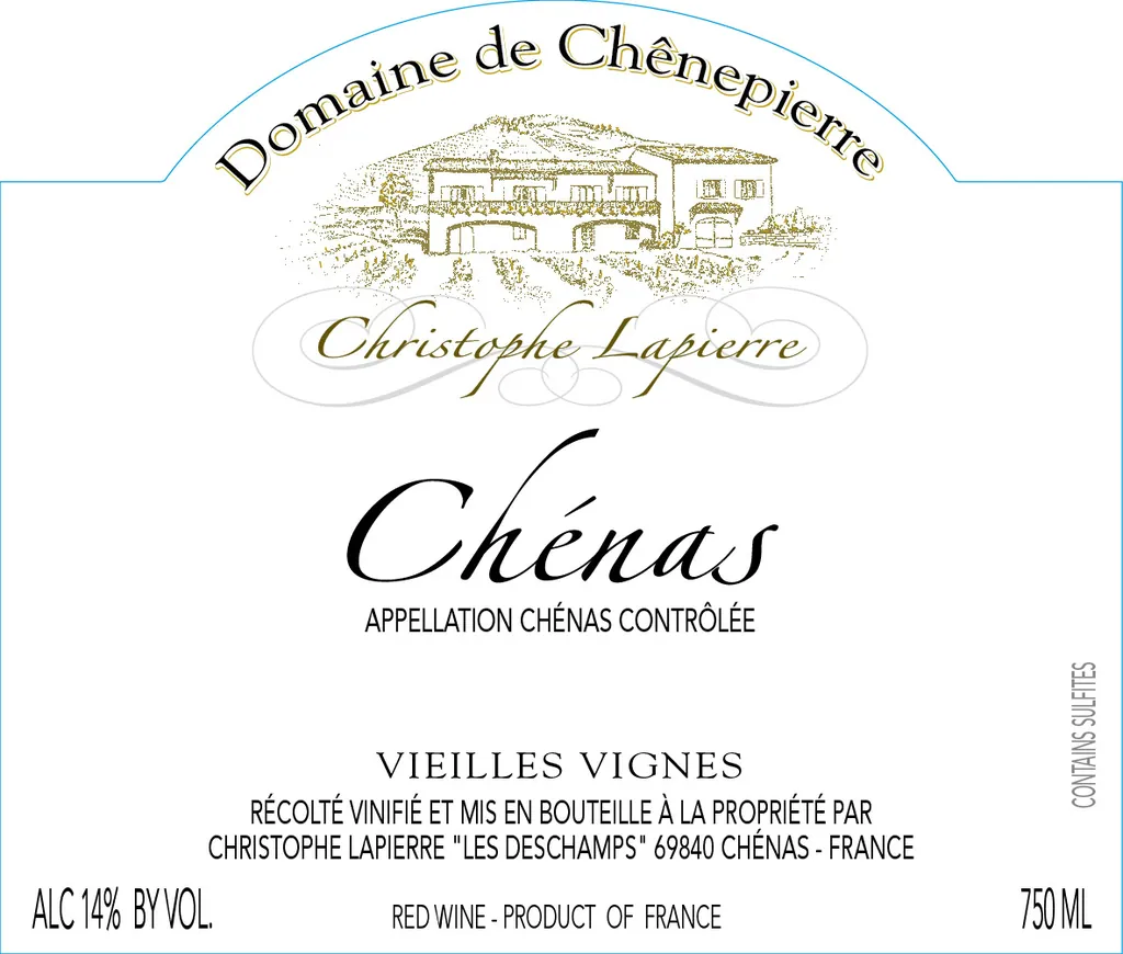 Domaine de Chenepierre Chenas Vieilles Vignes Bottle