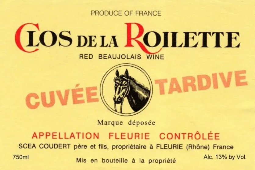 Fleurie Cuvee Tardive Bottle