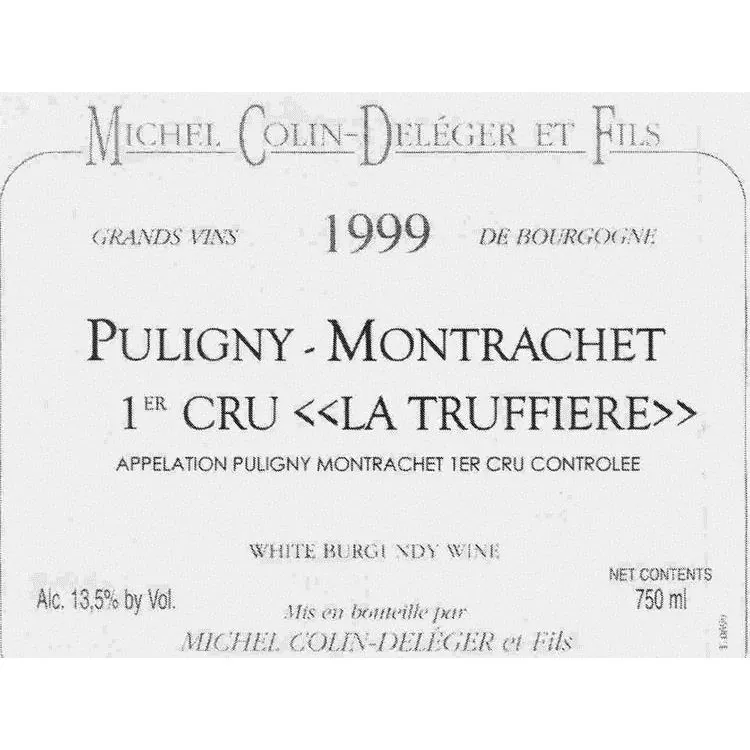 Puligny Montrachet la Truffiere Premier Cru Bottle