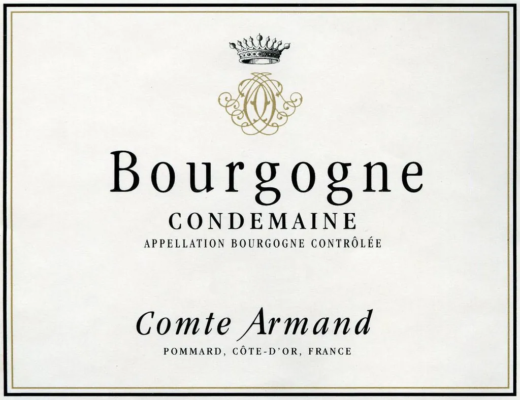 Bourgogne Condemaines Blanc Bottle