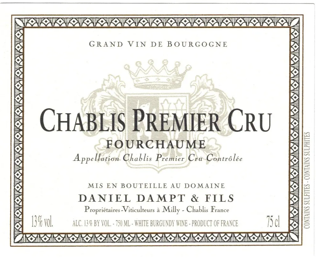 Chablis Fourchaume Premier Cru Bottle
