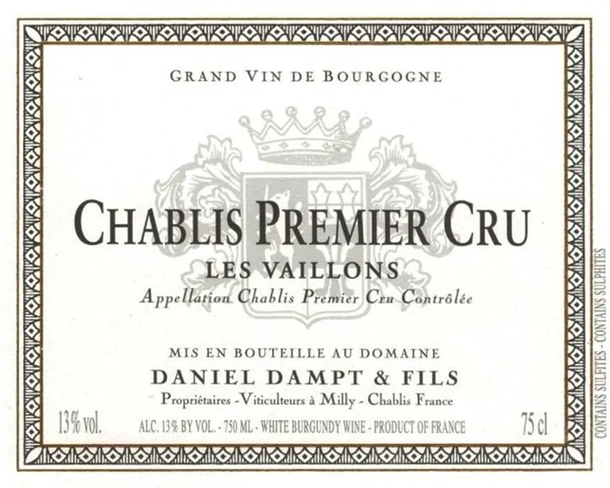 Chablis Les Vaillons Premier Cru Bottle