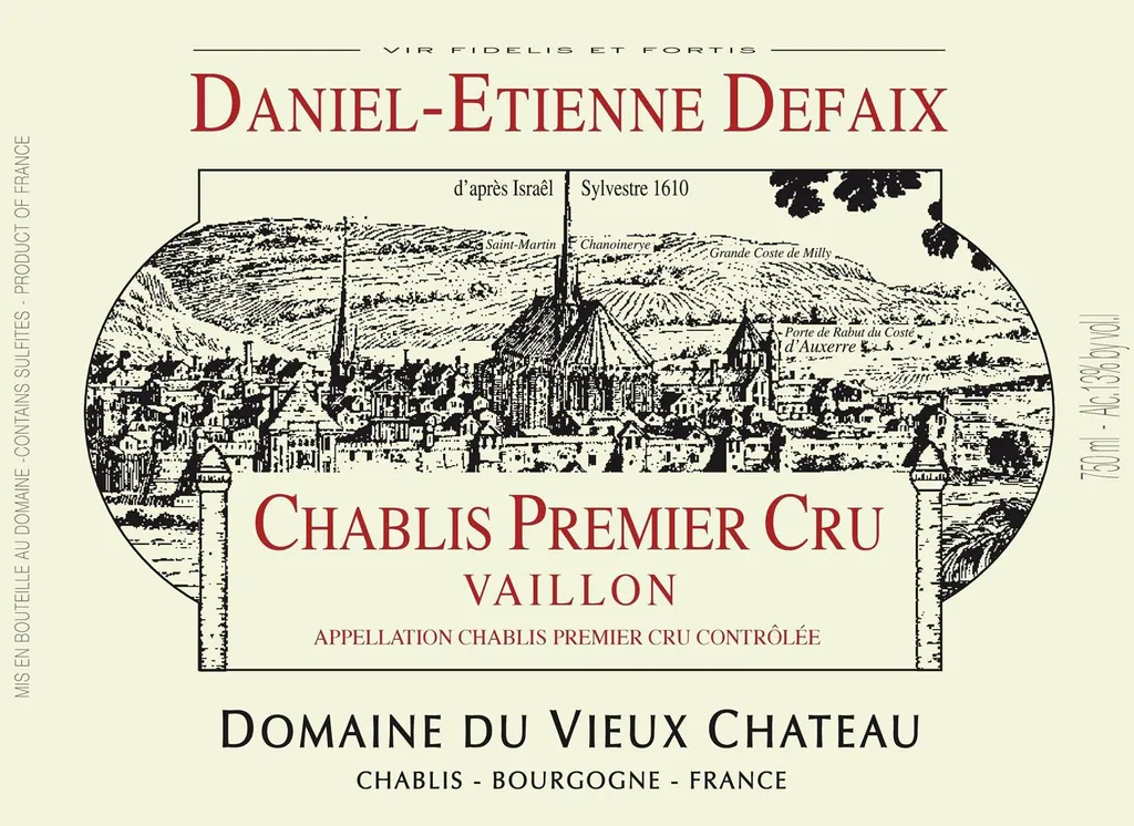 Chablis Vaillon Premier Cru Bottle