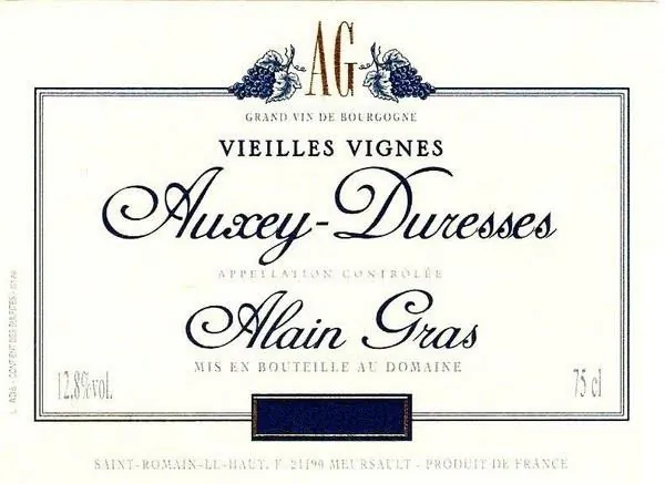Auxey-Duresses Vieilles Vignes Rouge Bottle