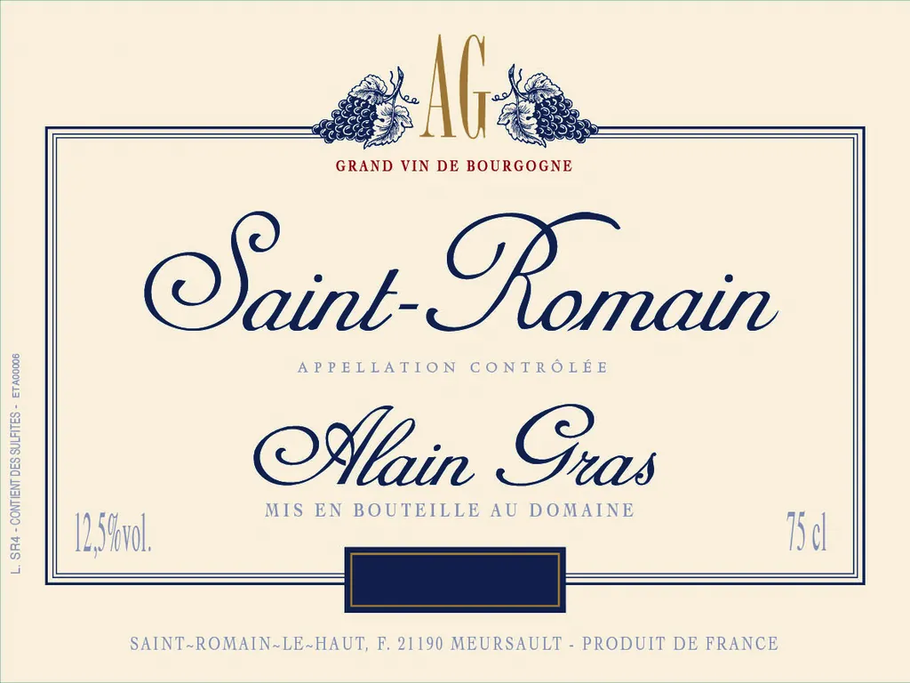 Saint-Romain Rouge Bottle