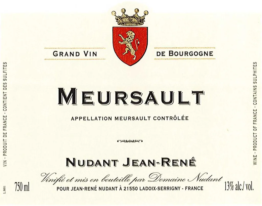 Meursault Bottle