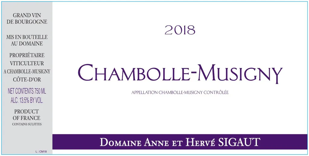 Chambolle-Musigny Les Bussieres Vieilles Vignes Bottle