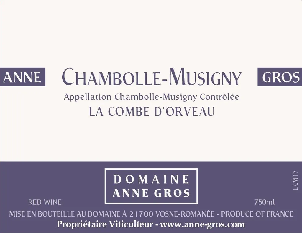 Chambolle-Musigny La Combe d'Orveau Bottle