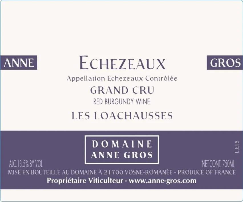 Echezeaux Grand Cru Les Loachausses Bottle