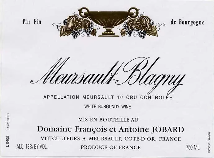 Meursault Blagny Premier Cru Bottle