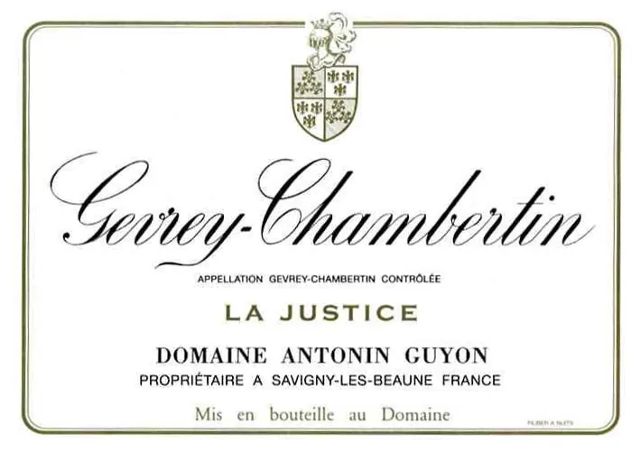Gevrey-Chambertin La Justice Bottle