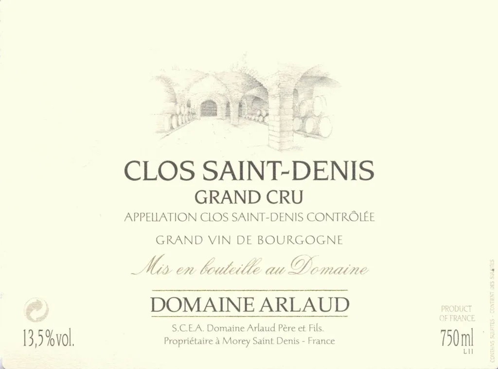 Clos Saint-Denis Grand Cru Bottle
