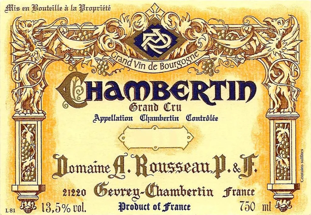 Chambertin Grand Cru Bottle