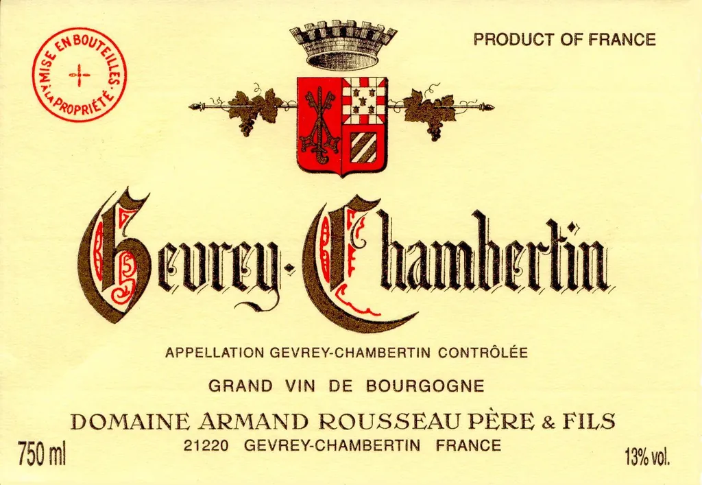 Gevrey-Chambertin Bottle