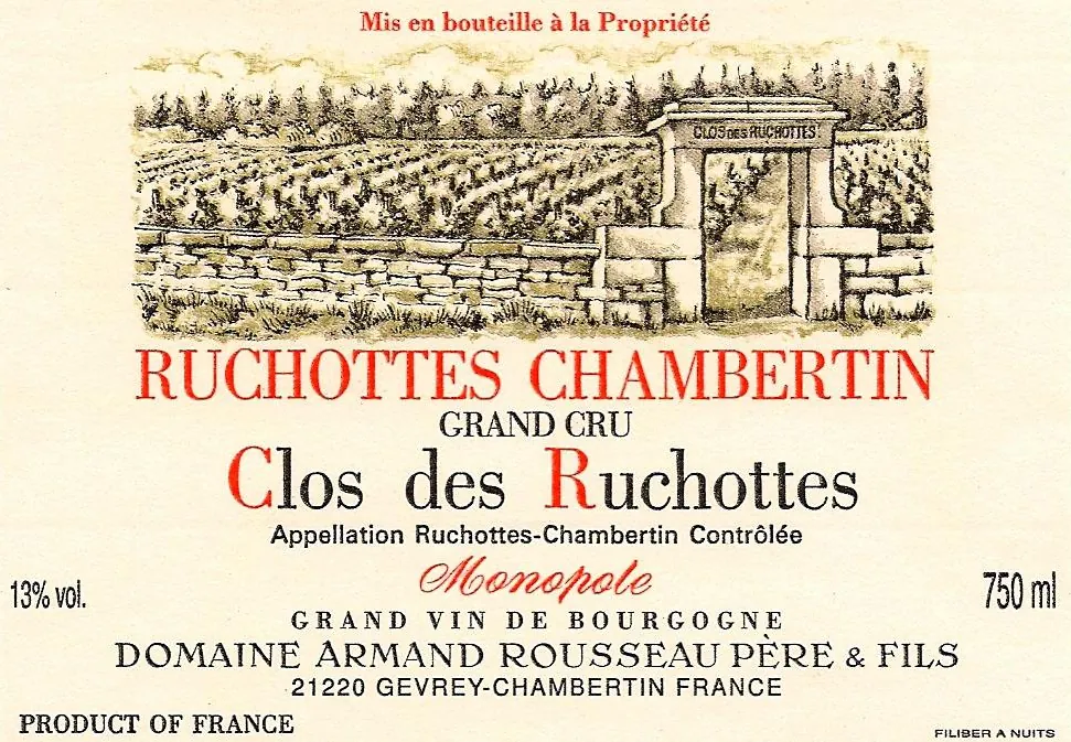 Ruchottes-Chambertin Clos des Ruchottes Grand Cru Bottle