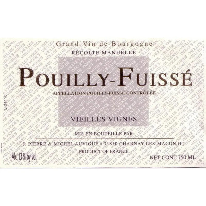 Pouilly-Fuisse Vieilles Vignes Bottle