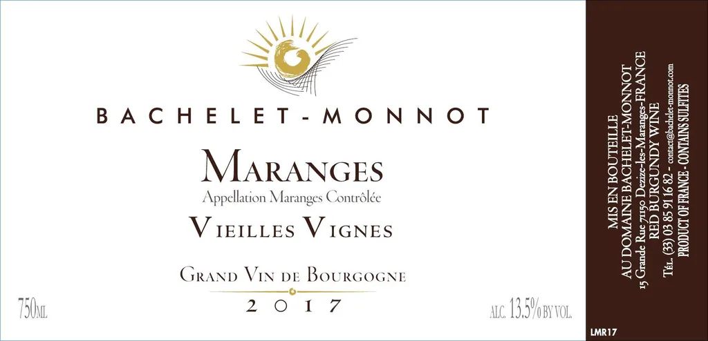 Maranges Rouge Vieilles Vignes Bottle