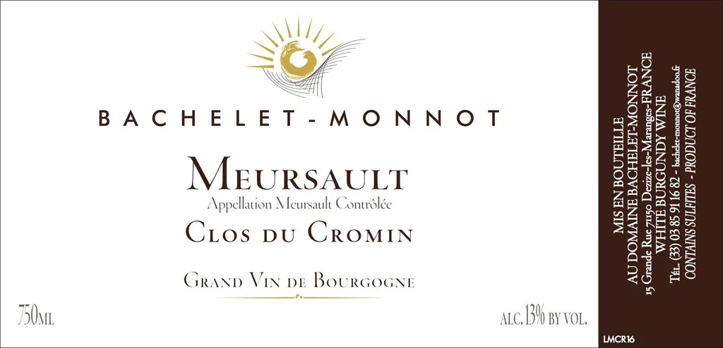 Meursault Clos du Cromin Bottle