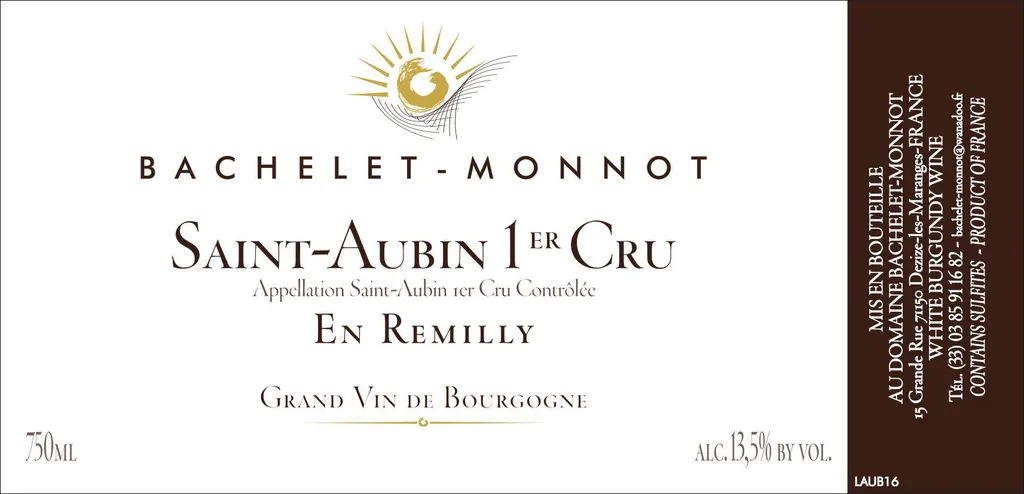 St-Aubin En Remilly Premier Cru Bottle