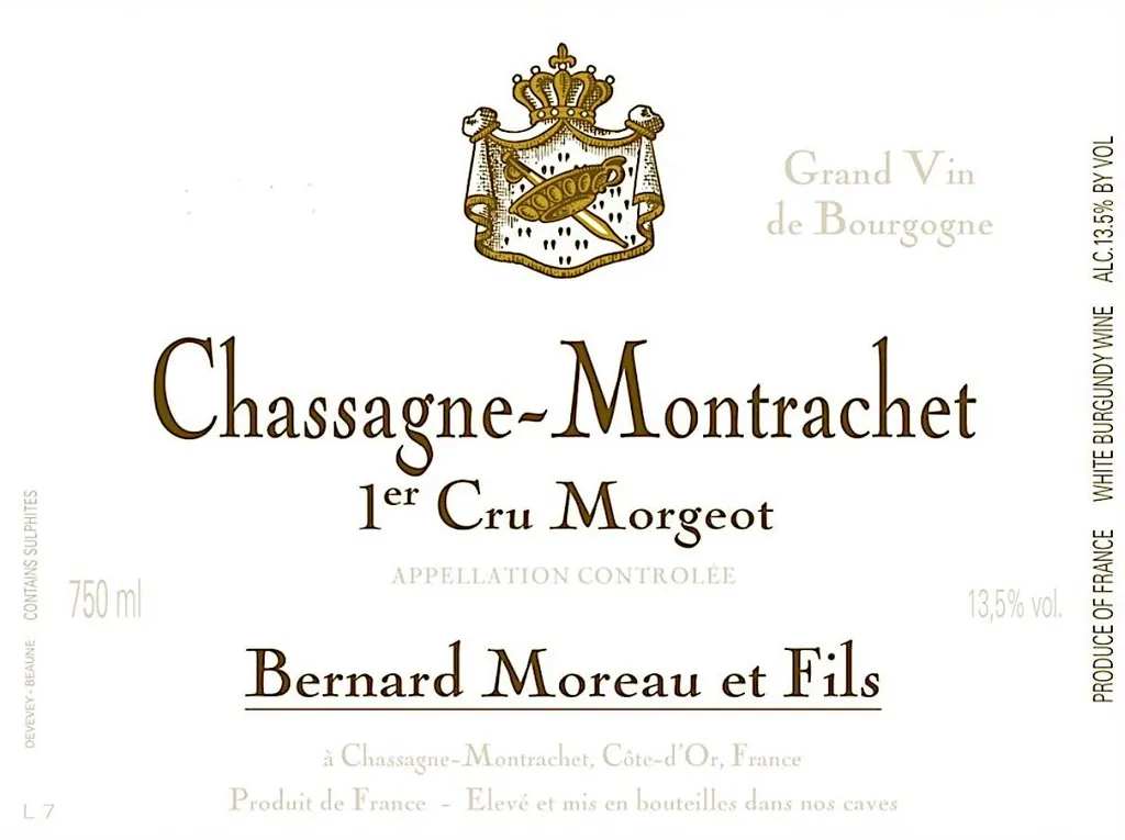 Chassagne-Montrachet Morgeot Premier Cru Bottle