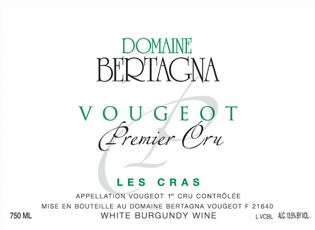 Vougeot Les Cras Premier Cru Bottle