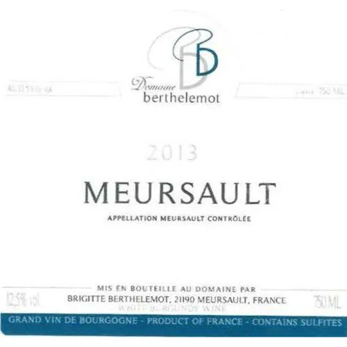 Meursault Bottle