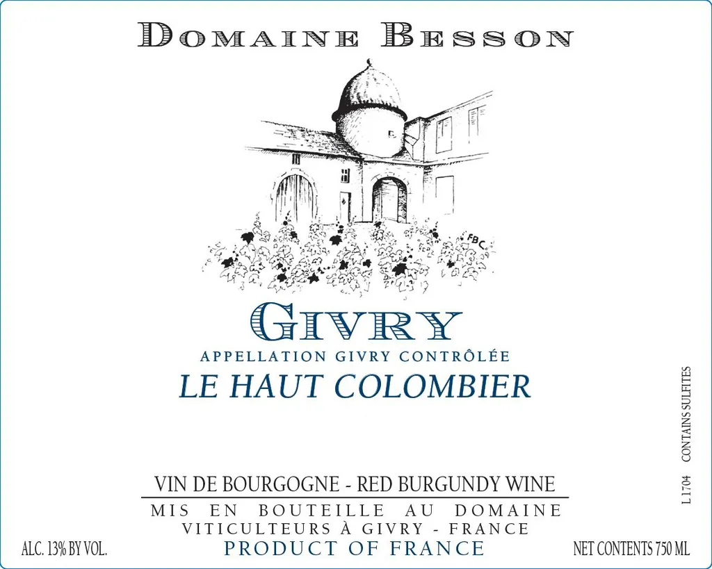 Givry Le Haut Colombier Bottle