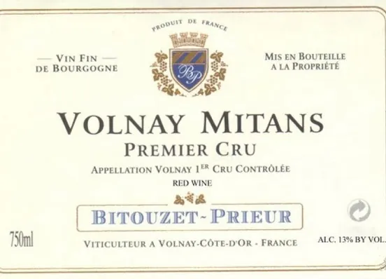 Les Mitans Volnay Premier Cru Bottle