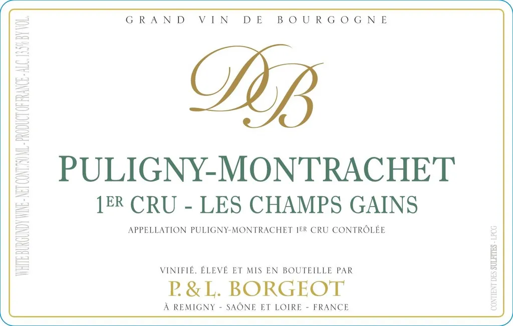 Puligny-Montrachet Les Champs Gains Premier Cru Bottle
