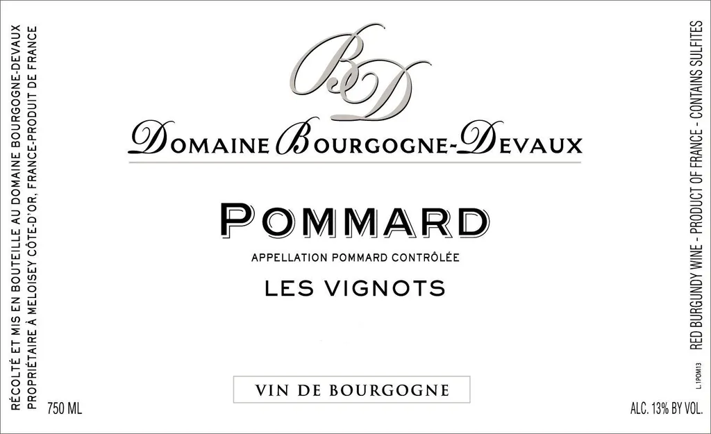 Pommard Les Vignots Bottle