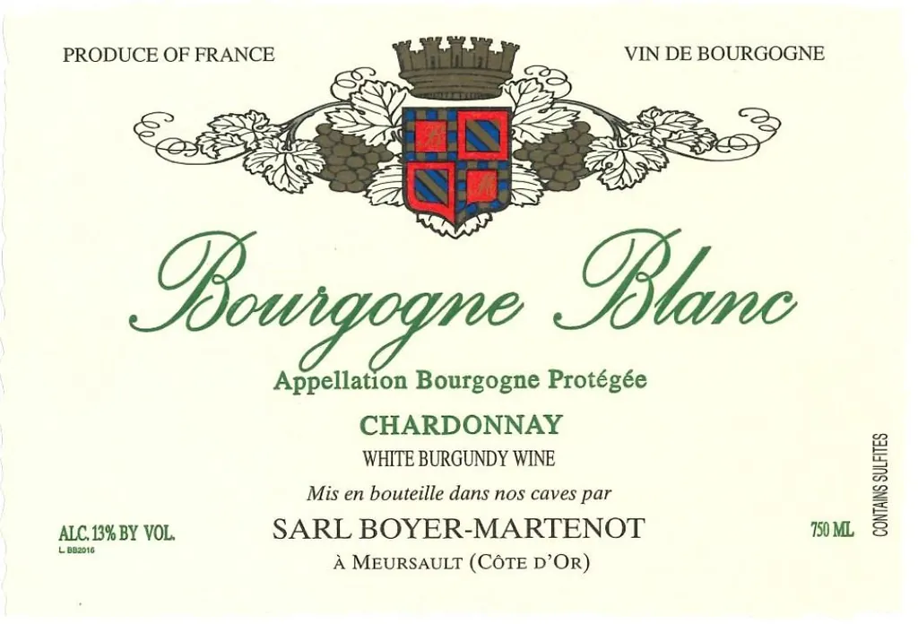 Bourgogne Blanc Bottle