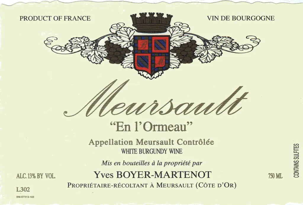 Meursault L'Ormeau Bottle