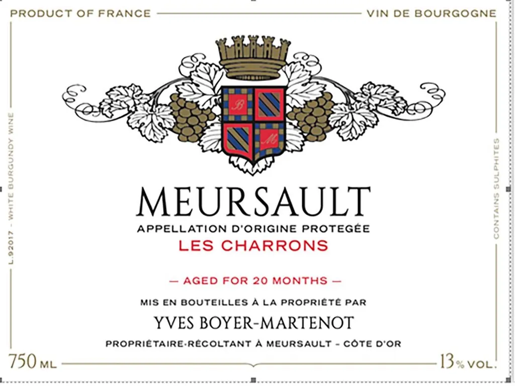 Meursault Les Grands Charrons Bottle