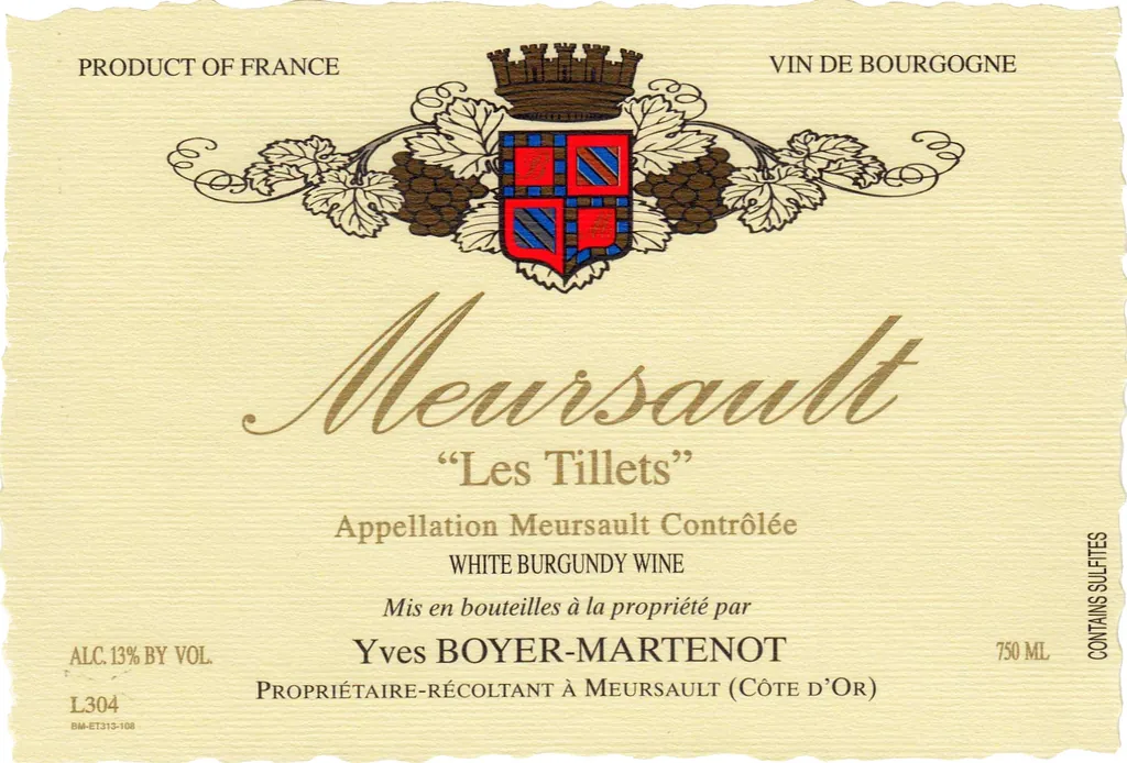 Meursault Les Tillets Bottle