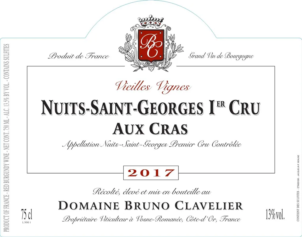 Nuits-St-Georges Aux Cras Vieilles Vignes Premier Cru Bottle