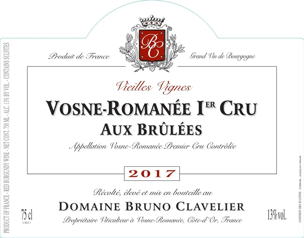 Vosne-Romanee Aux Brulees Premier Cru Bottle