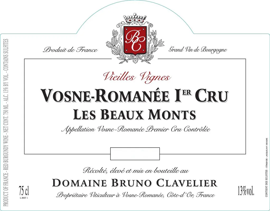 Vosne-Romanee Les Beaux Monts Vieilles Vignes Premier Cru Bottle