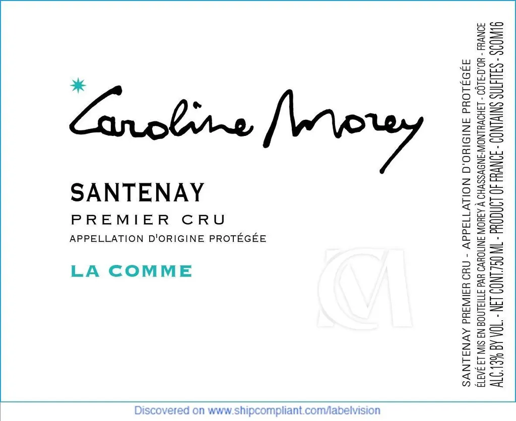 Santenay La Comme Premier Cru Bottle