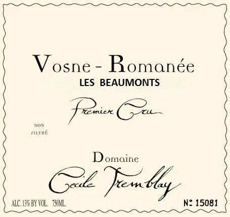 Vosne-Romanee les Beaumonts Bottle