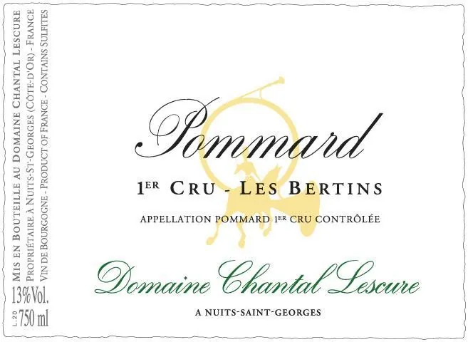 Pommard Les Bertins Premier CRU Bottle
