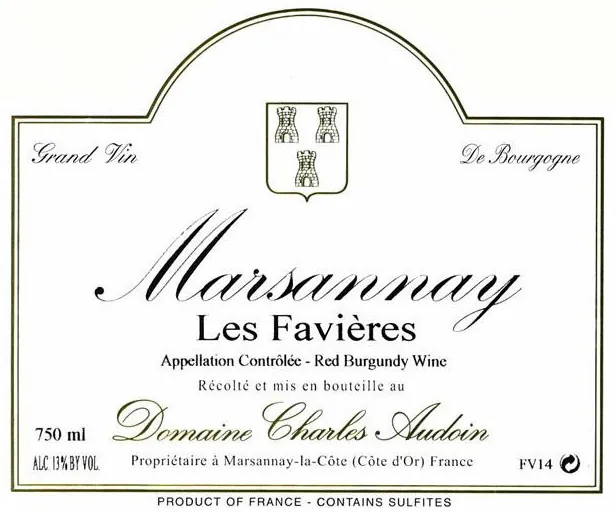 Marsannay Les Favieres Bottle