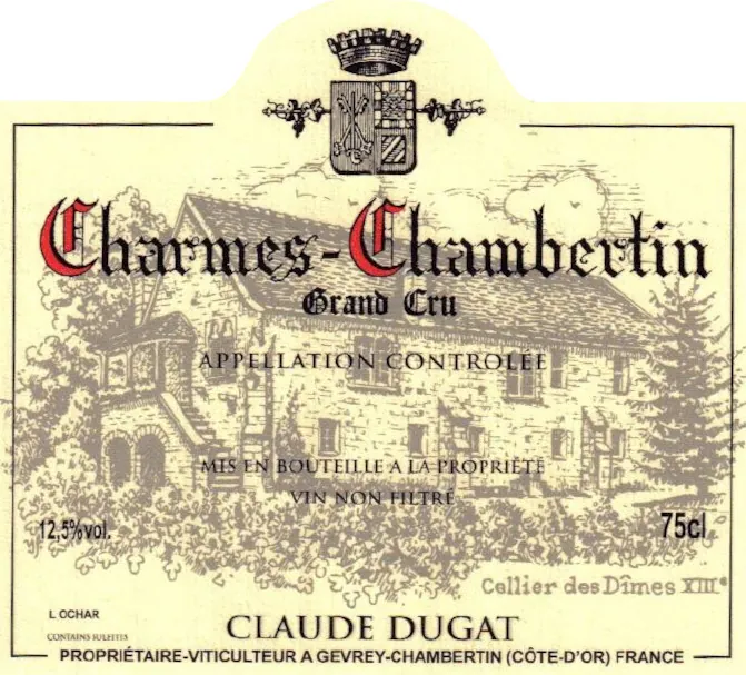 Charmes-Chambertin Grand Cru Bottle