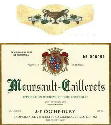 Meursault Caillerets Bottle