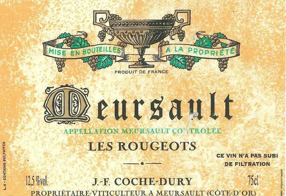Meursault Les Rougeots Bottle
