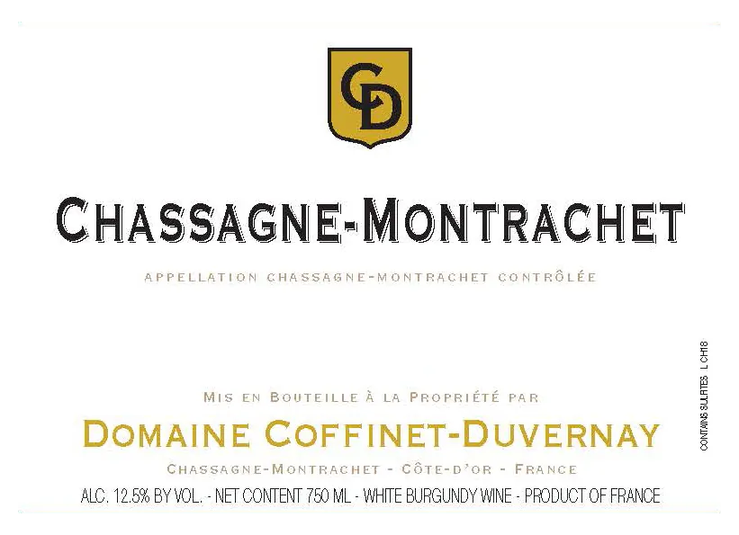 Chassagne-Montrachet Bottle