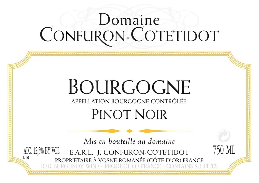 Bourgogne Rouge Bottle