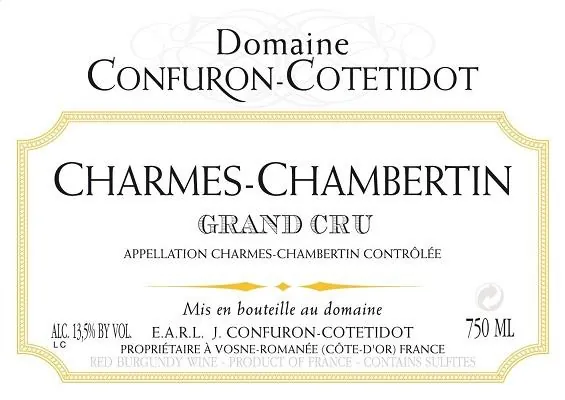 Charmes-Chambertin Grand Cru Bottle
