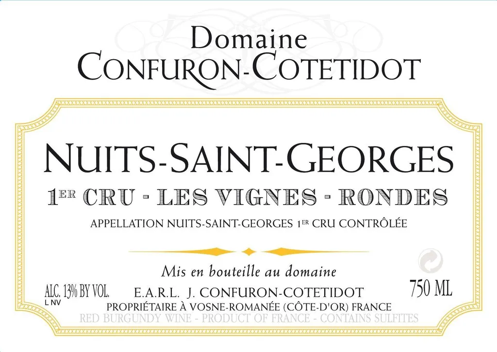 Nuits-St-Georges Les Vignes-Rondes Premier Cru Bottle